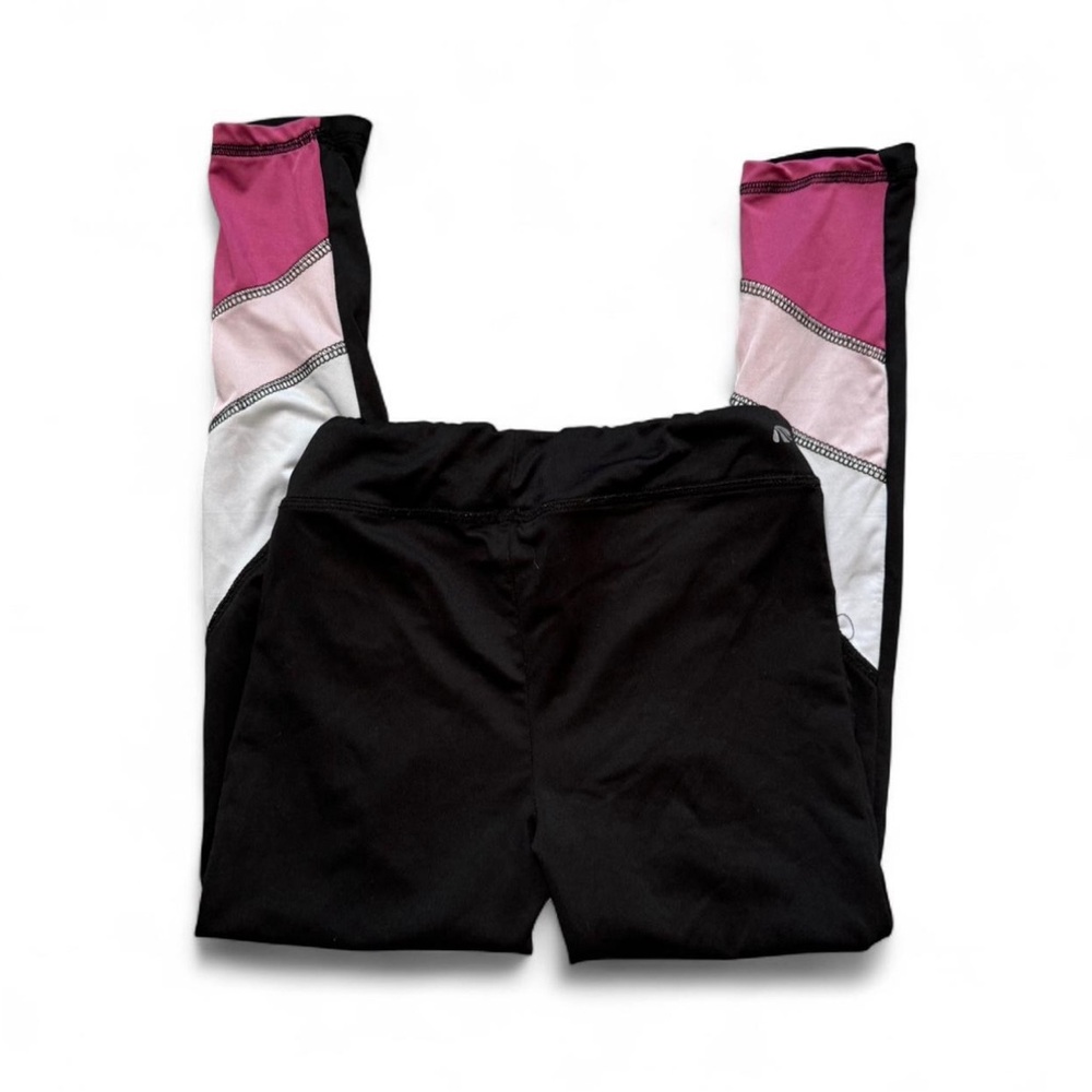 Marika Kids Leggings in Black and Pink